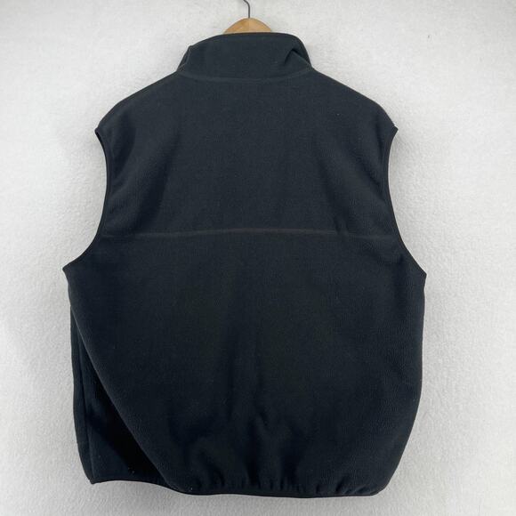 STEW LEONARDS Vest Mens L 42-44 LANDS END Fleece Employee Dairy Grocery Black - Picture 3 of 15